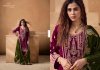 Saanjh By Mumtaz Arts Crush Velvet Embroidered Designer Salwar Suits